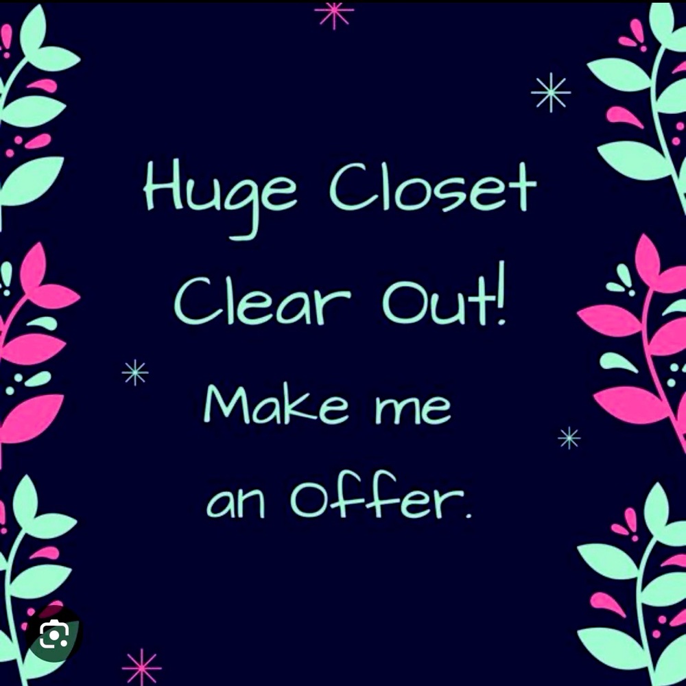 Closet Cleanout! Make me an offer